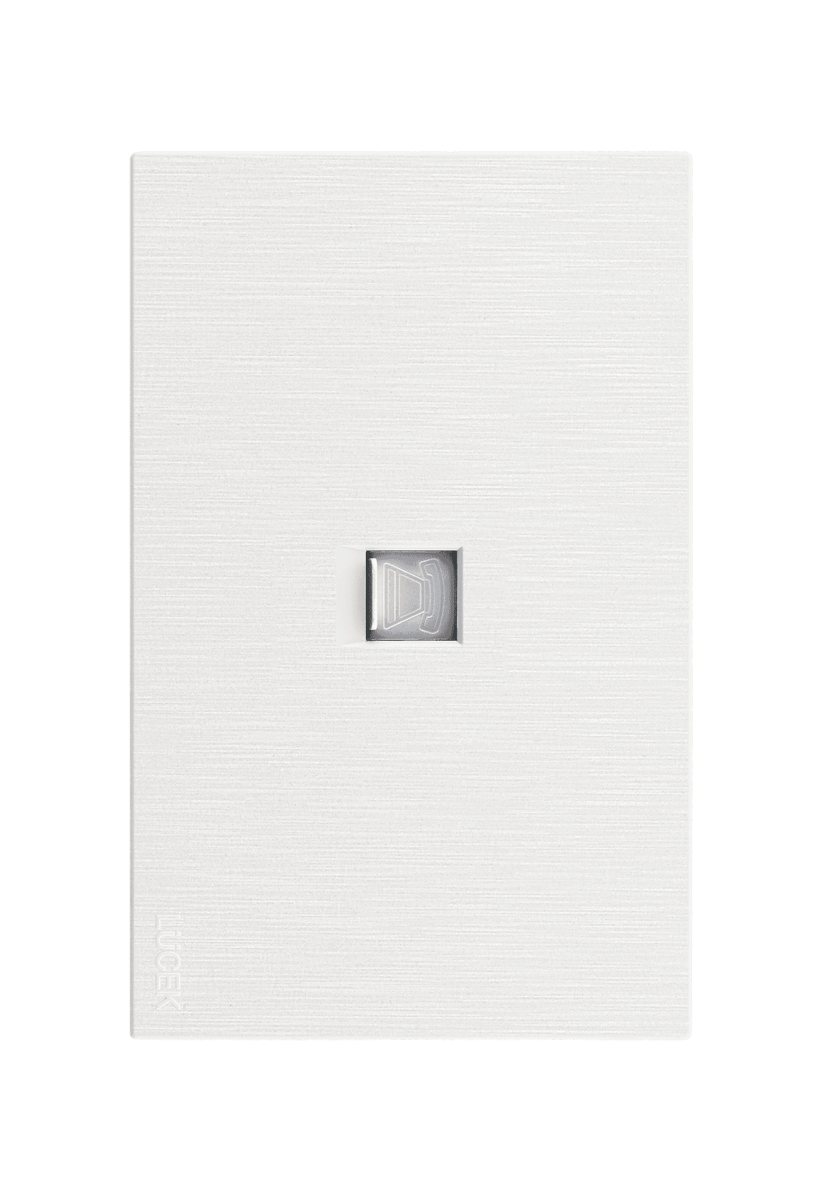 Placa metálica con toma de teléfono blanco BF17B- FLAT LUCEK