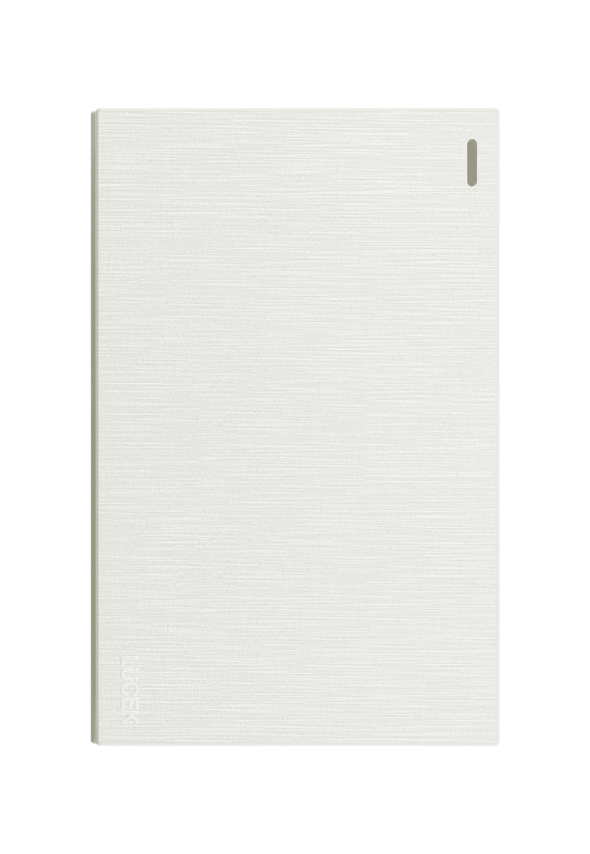 Placa metálica con interruptor sencillo blanca BF01-B - FLAT LUCEK