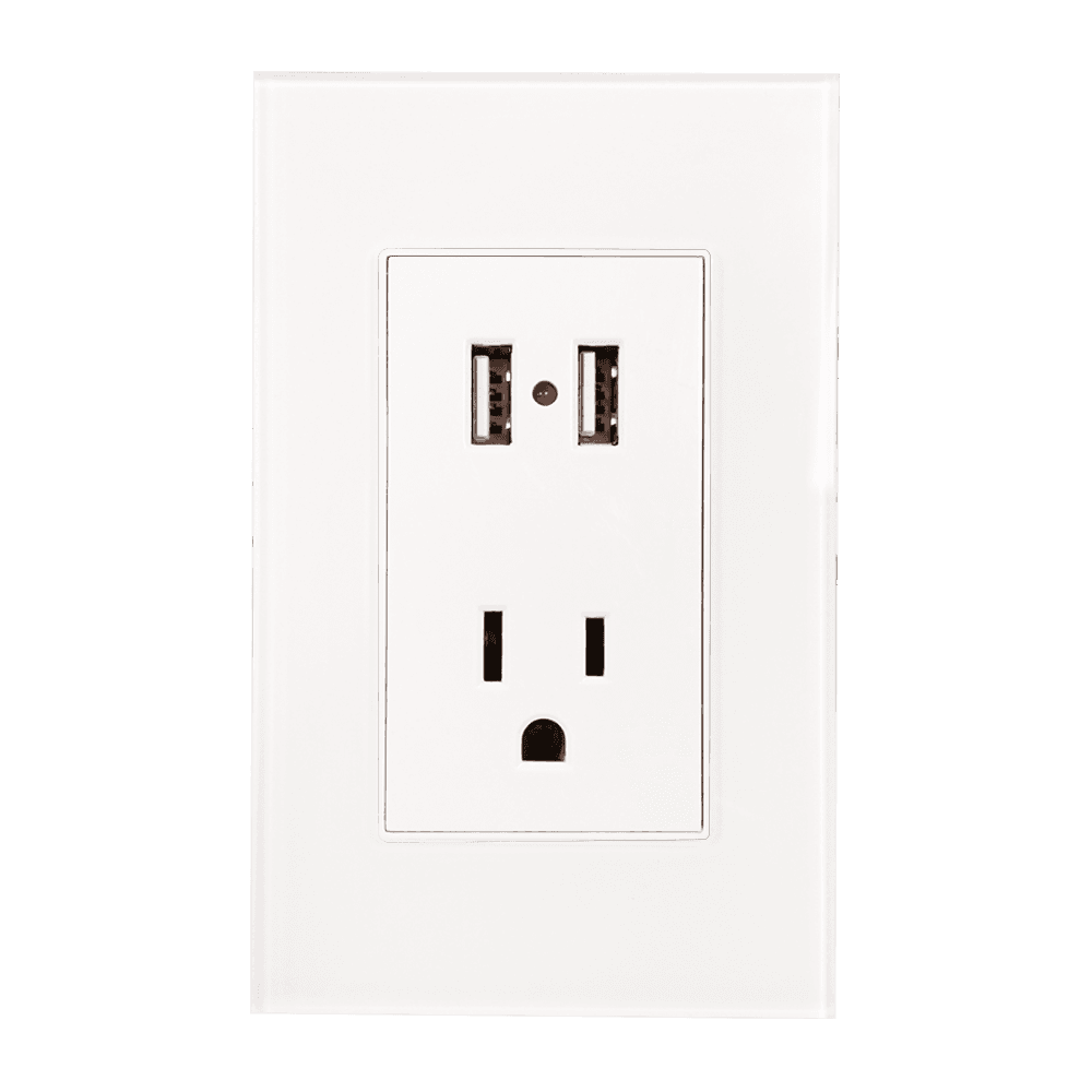 Placa acrílico blanco con entrada USB 8842935- ARGOS
