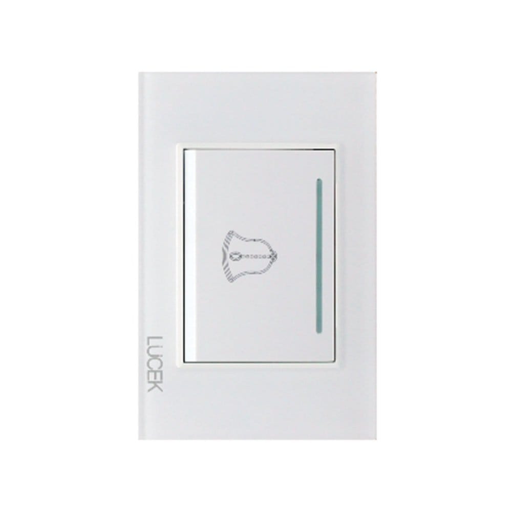 Placa cristal con botón timbre 3 módulos BP11CBB - LUCEK