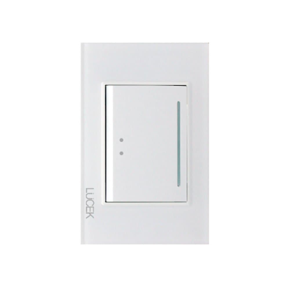 Placa cristal con 1 interruptor escalera 3 módulo BP01/3CBB-LUcek