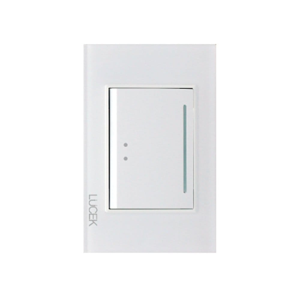 Placa cristal con 1 interruptor escalera 3 módulo BP01/3CBB-LUcek