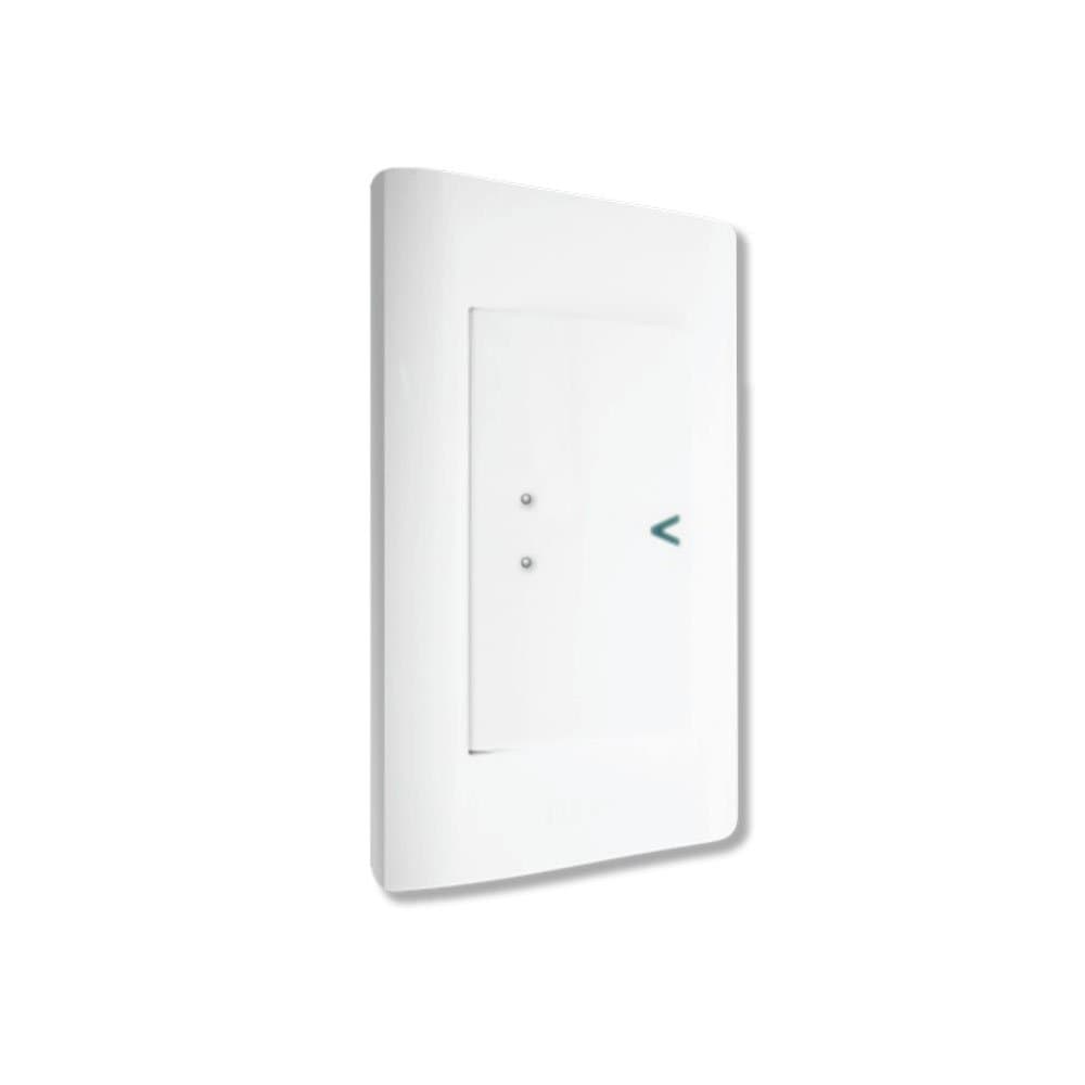 Placa sencilla con 2 interrup. de escalera y 1 contacto BA13-B - Lucek