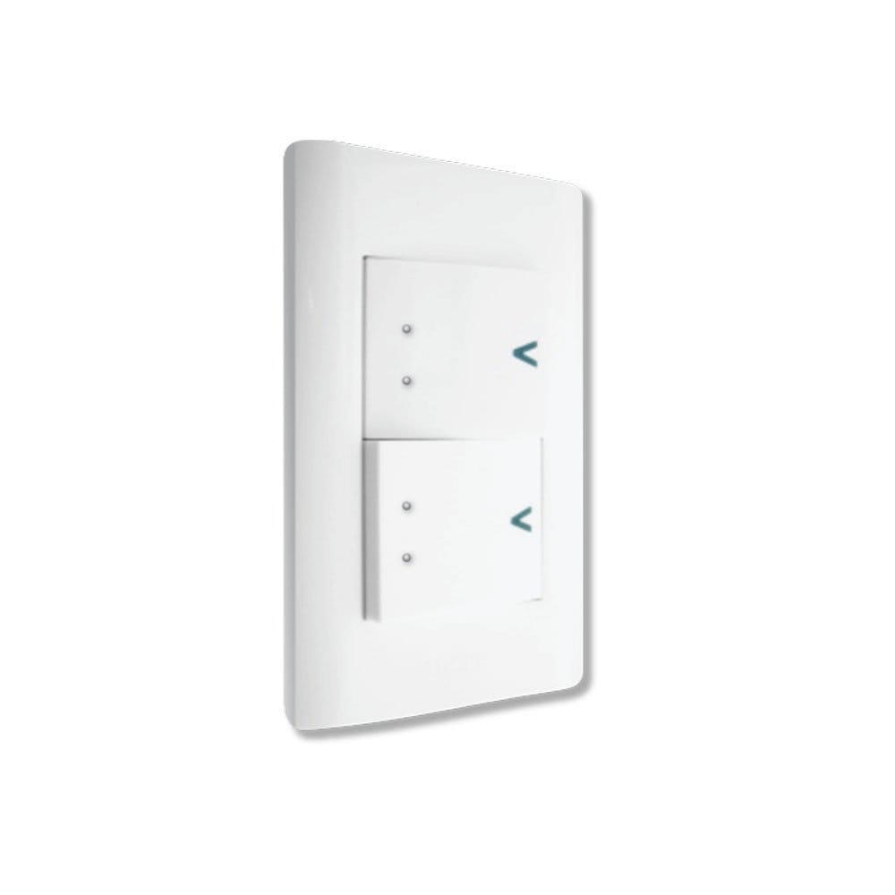 Placa sencilla con 2 interruptores escalera de 1.5 BA09-B - Lucek