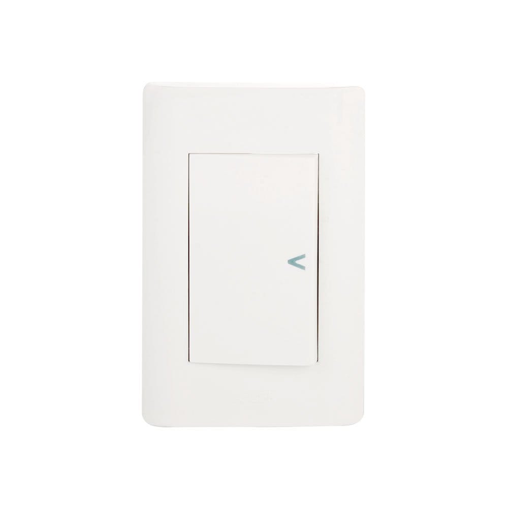 Placa sencilla con 1 interruptor sencillo BA01-B - Lucek