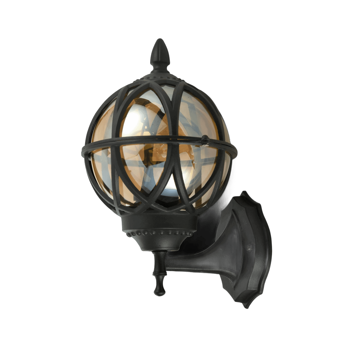 LUMINARIO ORNAMNETAL FAROL NEGRO BASE E27 ALUM/MOD05 20X18X28CM - MERCURY