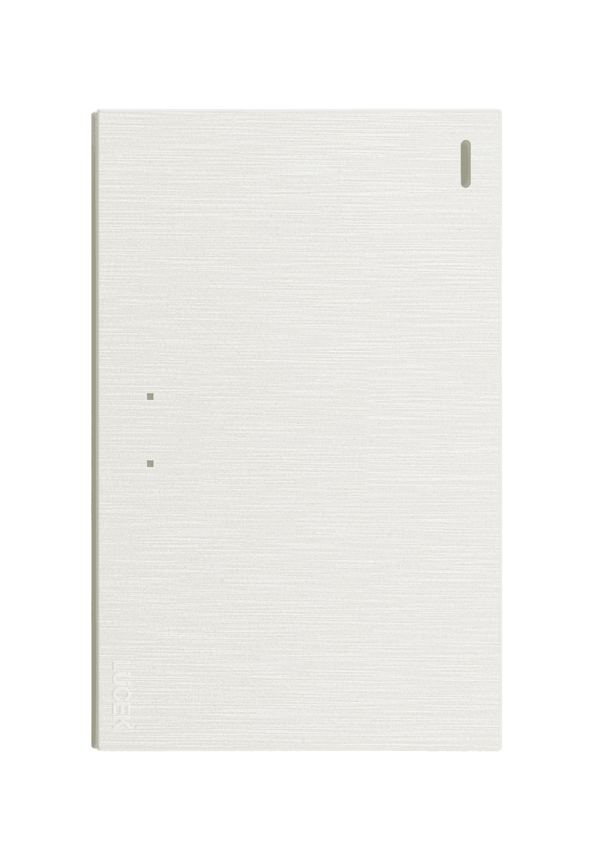 Placa metálica con interruptor de escalera blanca BF01/3-B- FLAT LUCEK